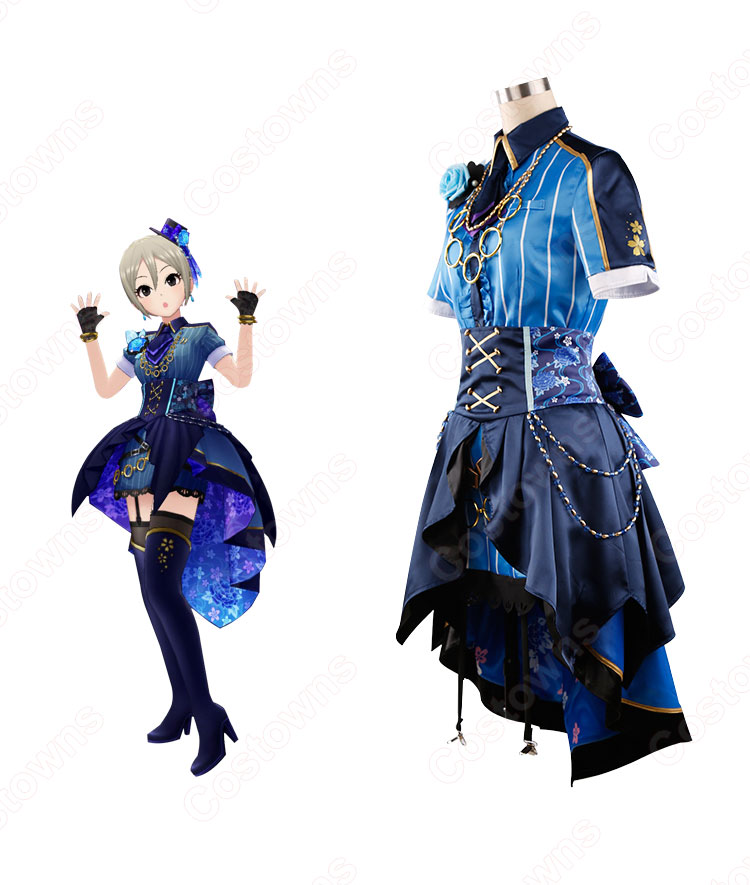 デレステ 夜色の暁風 塩見周子(しおみしゅうこ) コスプレ衣装 『アイドルマスター シンデレラガールズ スターライトステージ』 cosplay 仮装 変装-3