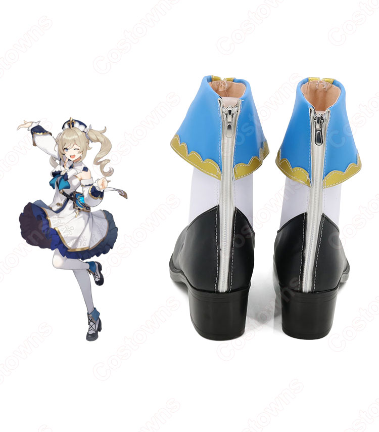バーバラ・ペイジ コスプレ靴『原神(げんしん)』 コスプレ シューズ/ブーツ コスプレ用 道具 男女兼用-4