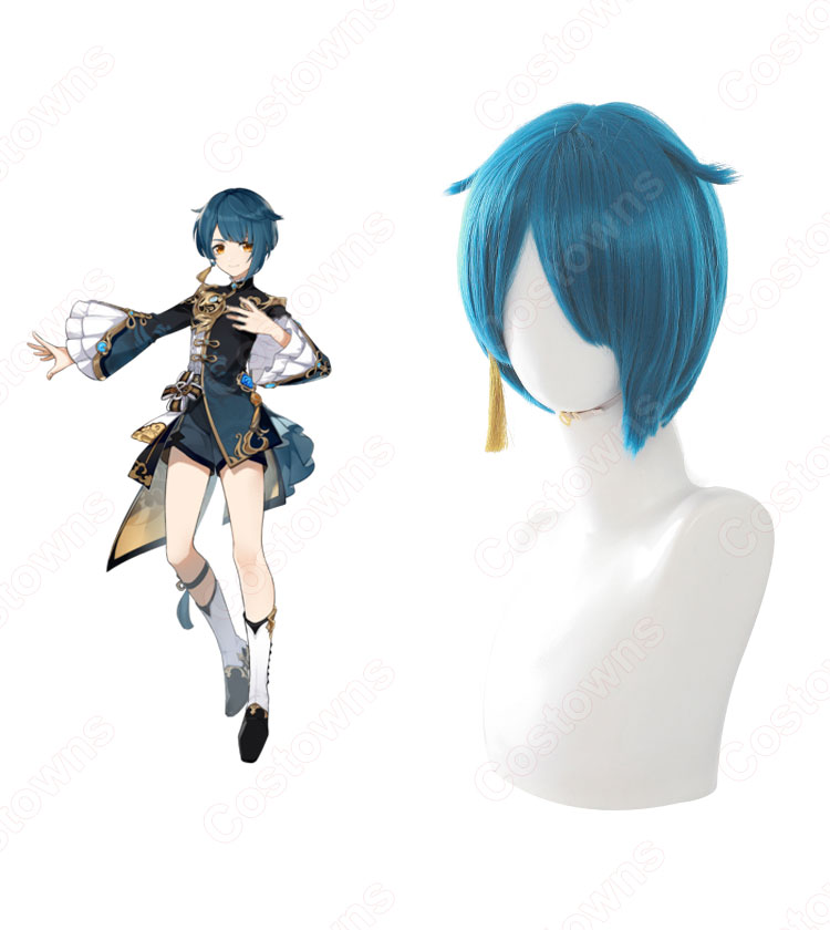 行秋（ユクアキ） コスプレウィッグ 『原神(げんしん)』 耐熱かつら cosplay wig 通販-2