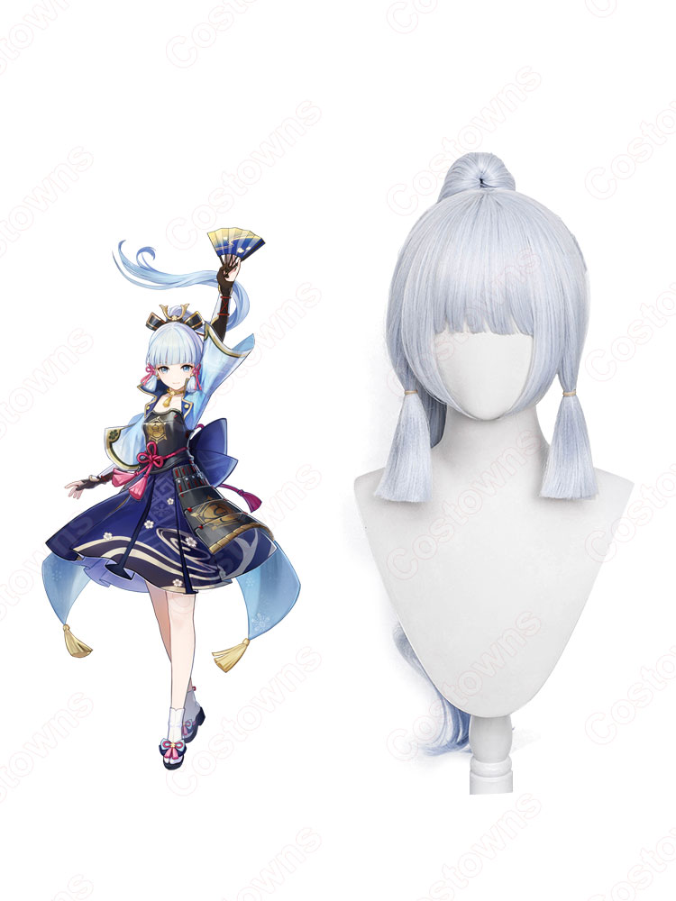 神里綾華(かみさとあやか) コスプレウィッグ 『原神(げんしん)』 耐熱かつら cosplay wig 通販-1