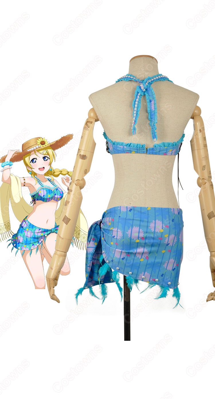 絢瀬絵里（あやせえり） ＜プール編Part2 いいお天気だから＞ 覚醒後 コスプレ衣装 『ラブライブ!』 ビキニ姿 水着 cosplay 仮装 変装-5