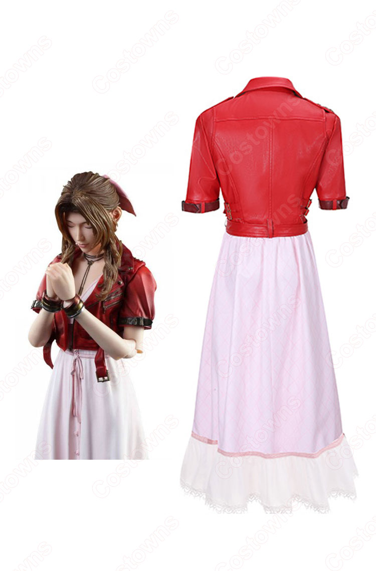 FFVII エアリス・ゲインズブール(Aerith Gainsborough) コスプレ衣装 『ファイナルファンタジーVII』(ファイナルファンタジーセブン、FINAL FANTASY VII ) cosplay 仮装 変装-3