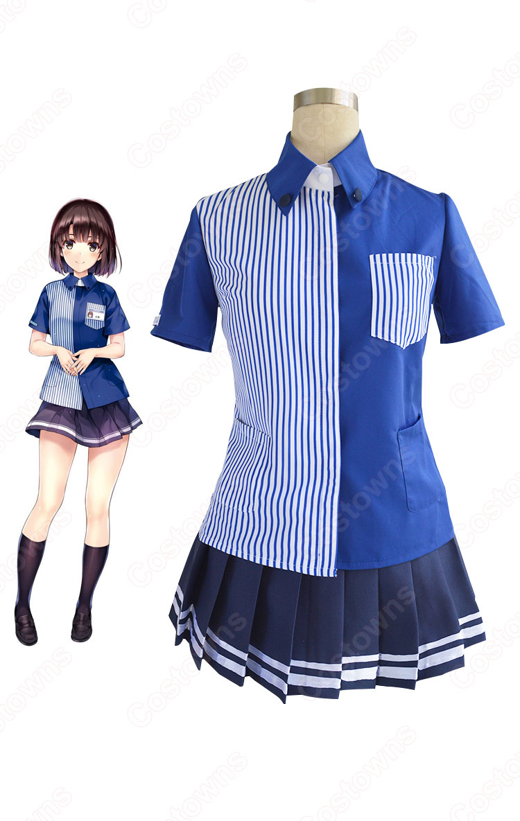 冴えカノ 加藤恵(かとうめぐみ) ローソン制服 コスプレ衣装 『冴えない彼女の育てかた』(さえないヒロインのそだてかた) cosplay 仮装 変装-6