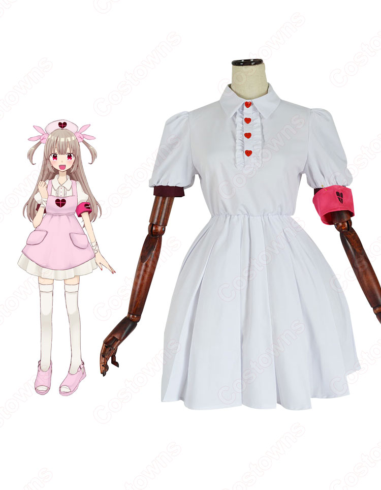 バーチャルYoutuber バーチャルナース 名取さな(なとりさな) ナース服 コスプレ衣装-8