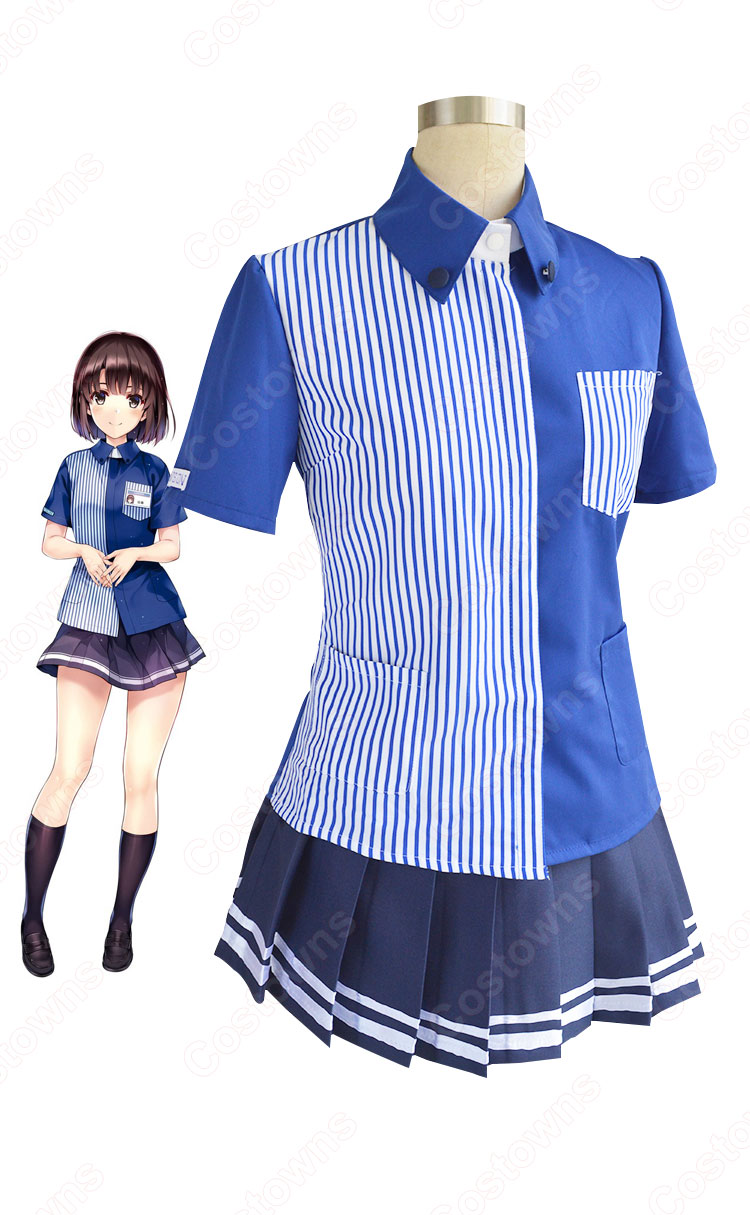 冴えカノ 加藤恵(かとうめぐみ) ローソン制服 コスプレ衣装 『冴えない彼女の育てかた』(さえないヒロインのそだてかた) cosplay 仮装 変装-7