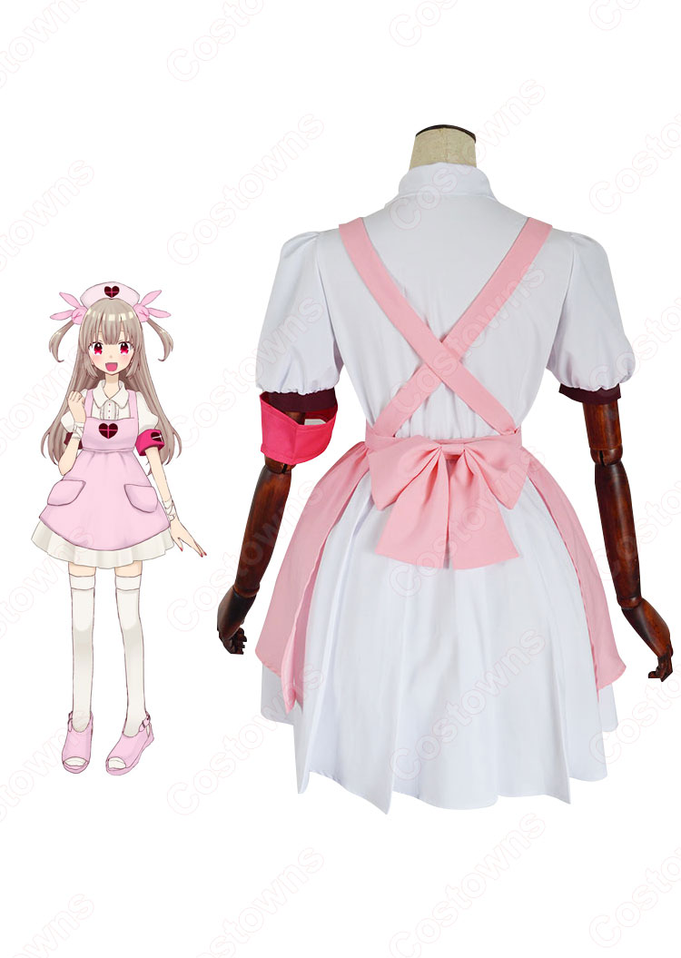 バーチャルYoutuber バーチャルナース 名取さな(なとりさな) ナース服 コスプレ衣装-7