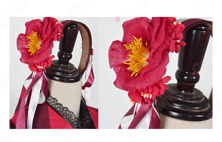 デアラ 時崎狂三 (ときさきくるみ) 夏 浴衣 コスプレ衣装 『デート・ア・ライブ』 cosplay 仮装 変装-5