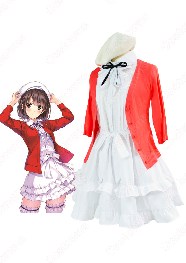 冴えカノ 加藤恵（かとうめぐみ） ワンピース コスプレ衣装 『冴えない彼女の育てかた』（さえないヒロインのそだてかた） cosplay 仮装 変装 -  Costowns