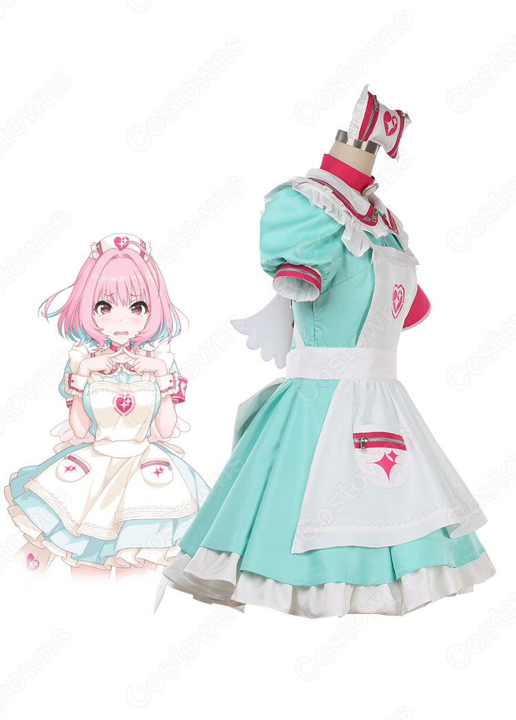 デレマス 夢見りあむ(ゆめみりあむ) ナース風の衣装 コスプレ衣装 『アイドルマスター シンデレラガールズ』 メイド服 cosplay 仮装 変装-2