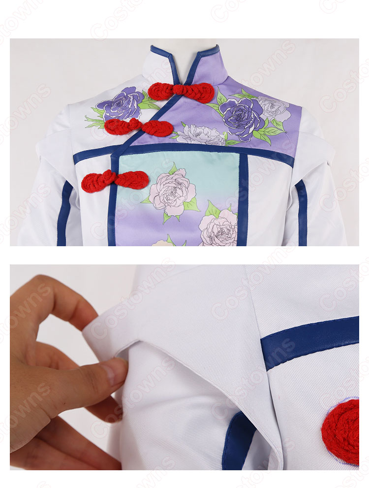 美味さ魅せる香港 卯月巻緒（うづきまきお） コスプレ衣装 『アイドルマスター SideM』 イベント第170弾「歓迎来到 Cafe Parade！」 チャイナドレス 風 cosplay 仮装 変装-6