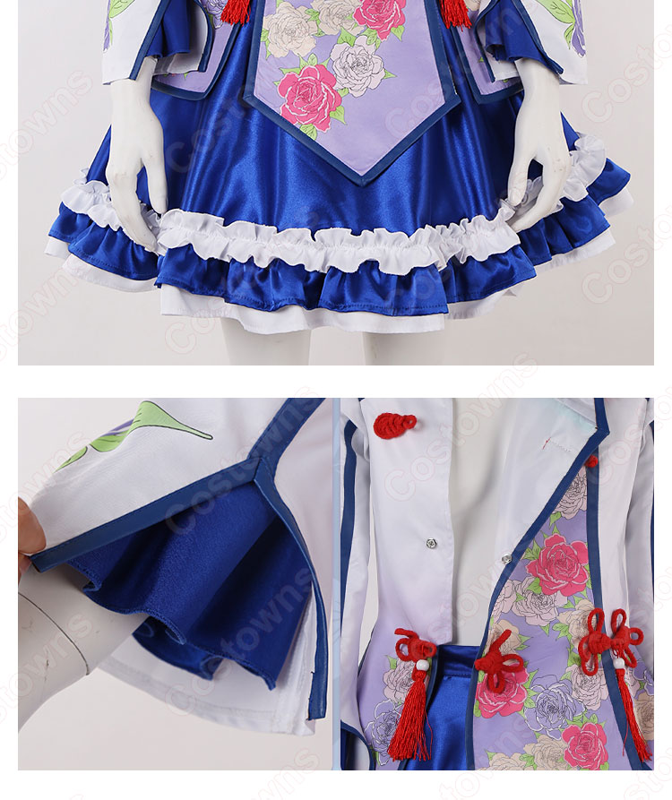 美味さ魅せる香港 卯月巻緒（うづきまきお） コスプレ衣装 『アイドルマスター SideM』 イベント第170弾「歓迎来到 Cafe Parade！」 チャイナドレス 風 cosplay 仮装 変装-8