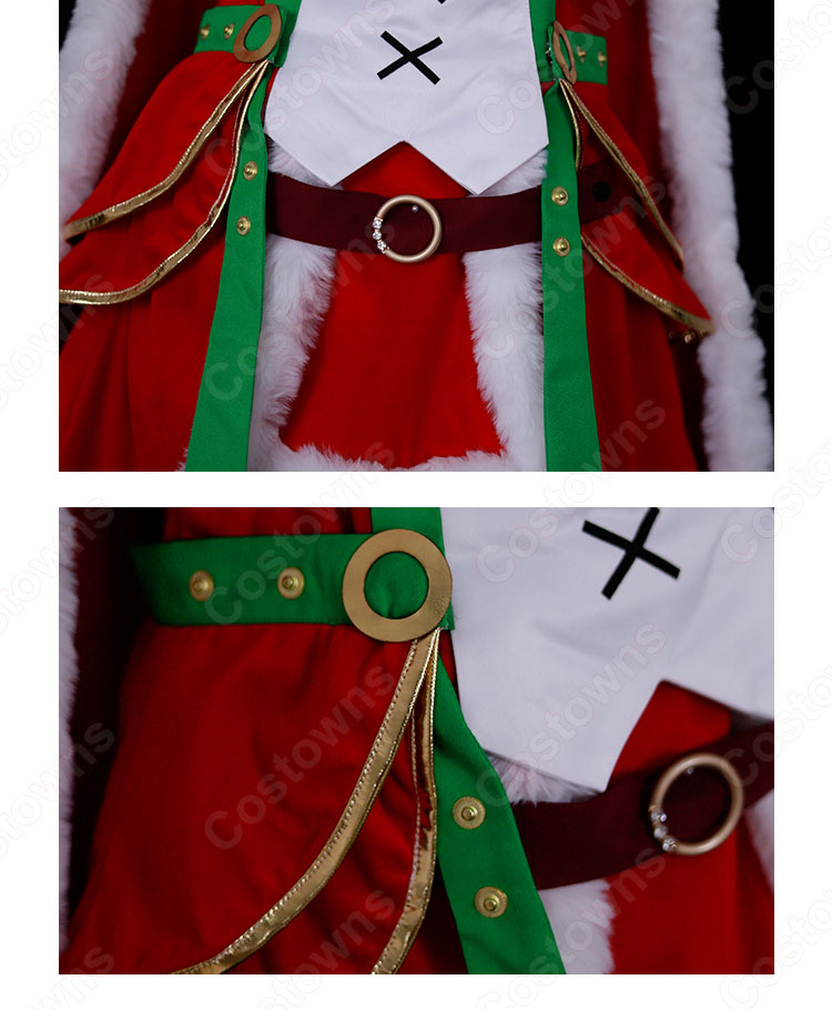 リゼロス エミリア クリスマス衣装 コスプレ衣装 『Re:ゼロから始める異世界生活 Lost in Memories』 聖夜の装い cosplay 仮装 変装-6