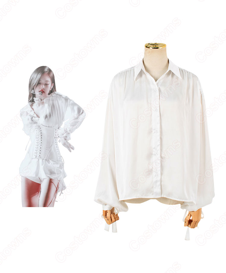 JENNIE(ジェニー) 白い衣装 ダンス服 第33回ゴールデンディスクアワード SOLO(ソロ) ライブ衣装 BLACKPINK（ブラックピンク） 韓国 アイドルスタイル ステージ衣装-4