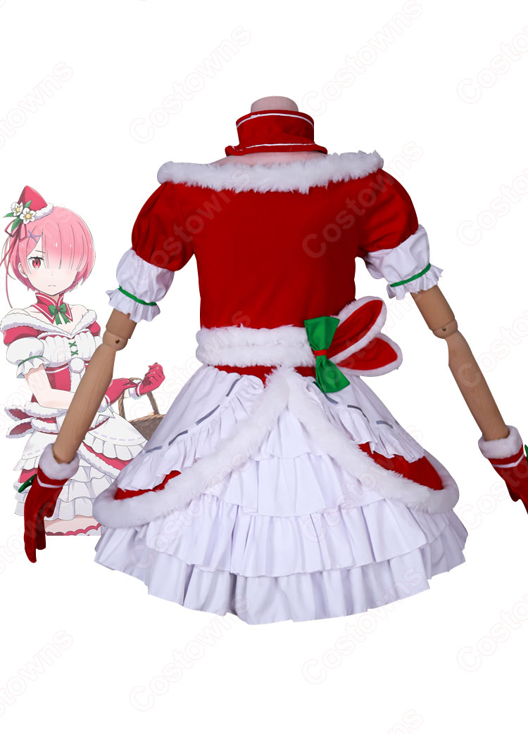 リゼロス ラム クリスマス衣装 コスプレ衣装 『Re:ゼロから始める異世界生活 Lost in Memories』 聖夜の装い cosplay 仮装 変装-4