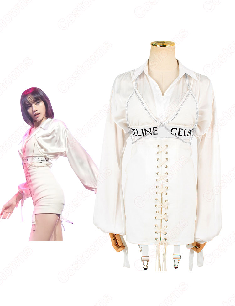 BLACKPINK(ブラックピンク) LISA(リサ) ダンス服 中国版プデュ・青春有你3(Youth with You3) 『Lover』 ライブ衣装 韓国 アイドルスタイル ステージ衣装-4