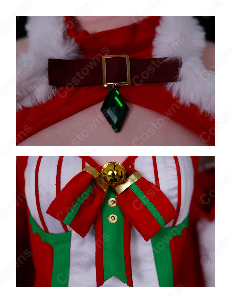 リゼロス エミリア クリスマス衣装 コスプレ衣装 『Re:ゼロから始める異世界生活 Lost in Memories』 聖夜の装い cosplay 仮装 変装-5