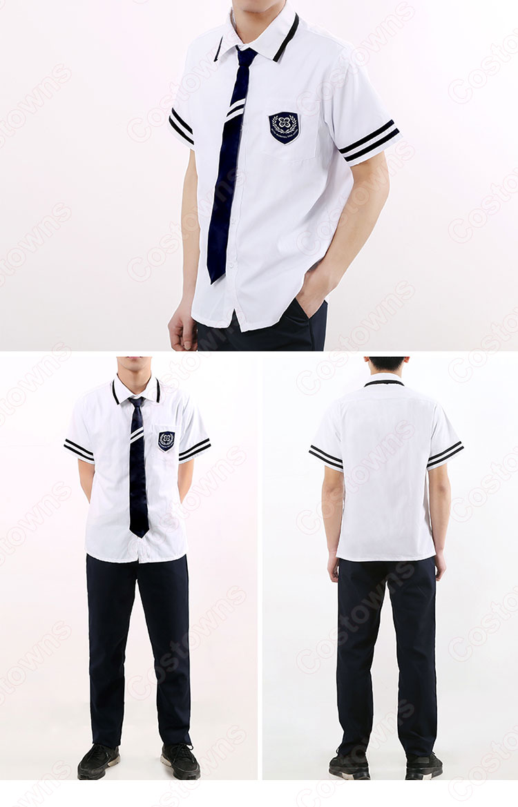 学園制服 コスプレ衣装 韓国ドラマ 【恋するジェネレーション】 Who Are You?学校2015 キム・ヨヒョン制服 ユク・ソンジェ制服 文化祭 体育祭 ユニフォーム コスチューム 韓国風制服-6