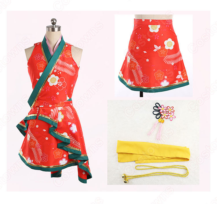 デレステ 小早川紗枝（こばやかわさえ） 華ほころびる宴 和服 コスプレ衣装 『アイドルマスター シンデレラガールズ スターライトステージ』 cosplay 仮装 変装-9