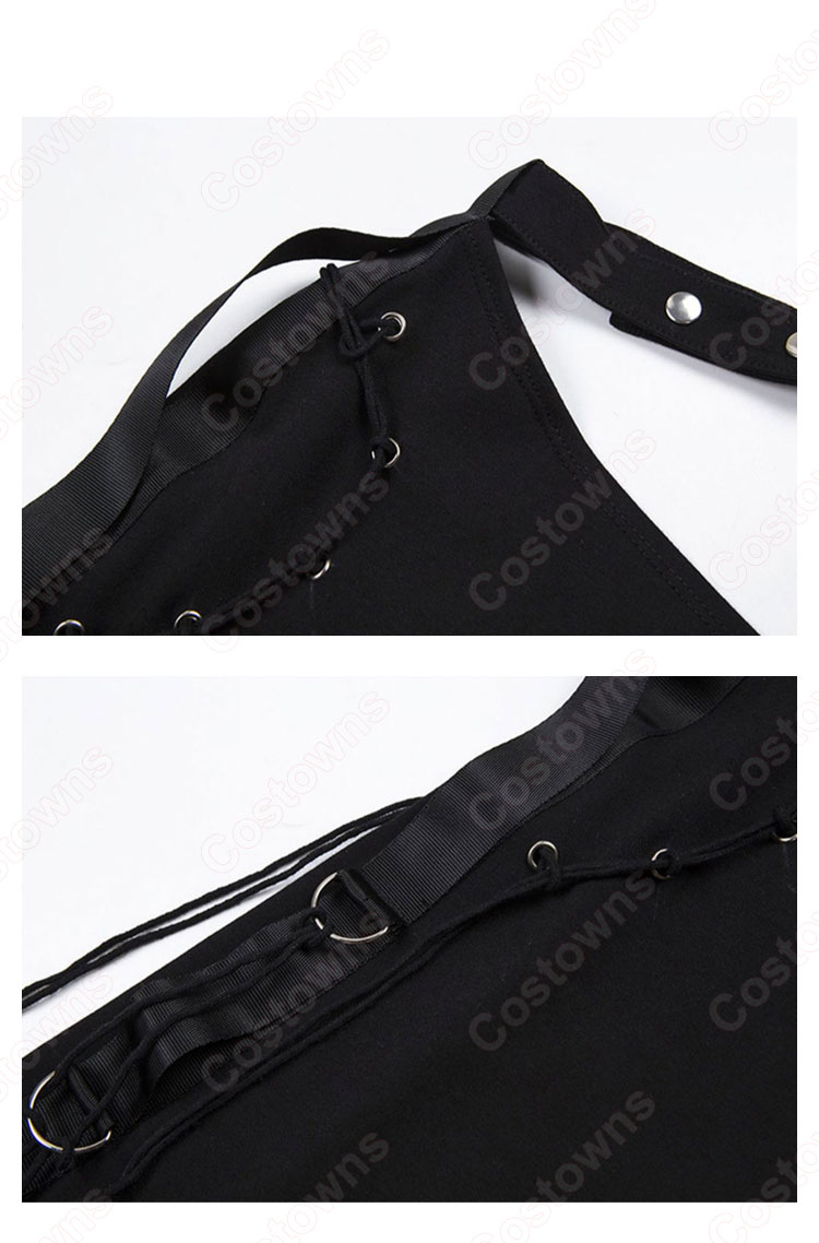 BLACKPINK(ブラックピンク) リサ(LISA) ジャズダンス衣装 韓国ファッション ステージ衣装 ワンアーム アクセサリー-11