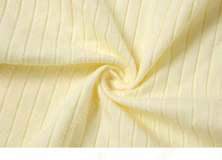 JENNIE(ジェニー) 「Pretty Savage(プリティサベージ) 」 リブデザイン カットアウト クロップドトップス ジャズダンス衣装 ライブ衣装 BLACKPINK（ブラックピンク） 長袖 演出服 韓国 アイドルスタイル ステージ衣装 イエロー 黒 全2色-10