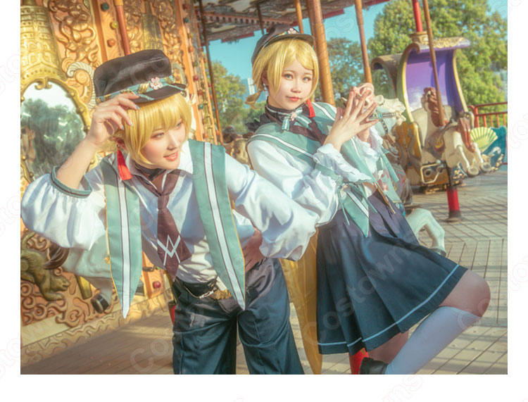 鏡音リン(カガミネリン) 鏡音レン(カガミネレン) コスプレ衣装-4