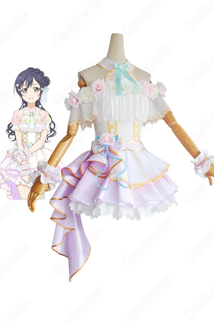 園田海未（そのだうみ） ＜フラワーフェスティバル編＞ コスプレ衣装 『ラブライブ！ スクールアイドルフェスティバル』（スクフェス） cosplay  仮装 変装 - Costowns