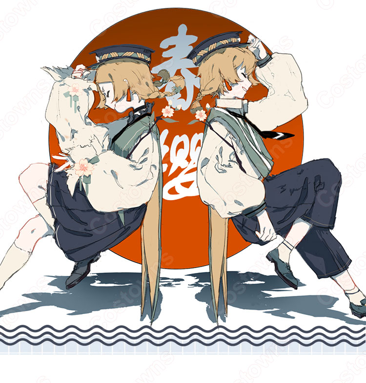 鏡音リン(カガミネリン) 鏡音レン(カガミネレン) コスプレ衣装-1