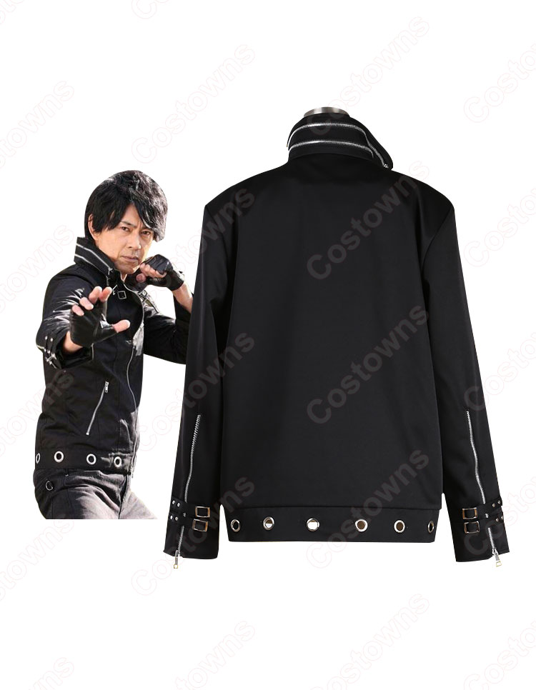 南光太郎(みなみこうたろう) 黒いジャケット / コート コスプレ衣装 『スーパーヒーロー大戦GP 仮面ライダー3号』(スーパーヒーローたいせんグランプリ かめんライダー3ごう) cosplay 仮装 変装-4