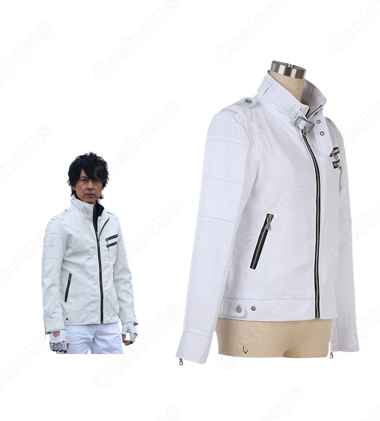 南光太郎(みなみこうたろう) 白い衣装 コスプレ衣装 『スーパーヒーロー大戦GP 仮面ライダー3号』(スーパーヒーローたいせんグランプリ かめんライダー3ごう) 白ジャケット / コート cosplay 仮装 変装-9