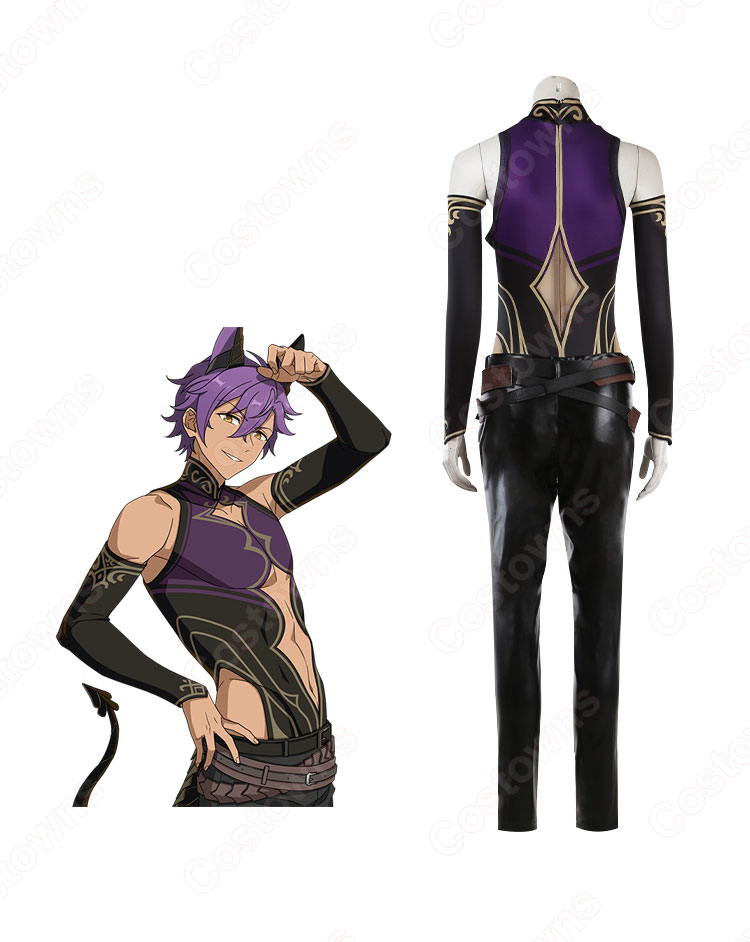 あんスタ 「スカウト！Mysterious Myths」 全員 コスプレ衣装 『あんさんぶるスターズ!!』 静かな影の神 朔間零 明察の神 乱凪砂 知を求める神 乙狩アドニス 狡知の神 七種茨 cosplay 仮装 変装-2