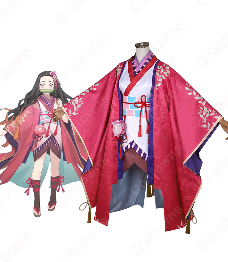 鬼滅 陰陽師 竈門禰豆子（かまどねずこ） 焔火の夜 コスプレ衣装