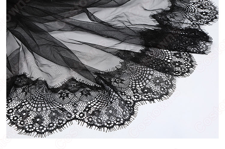 アズレン 軽巡洋艦 能代（ノシロ） 恋結御伽 ケッコン衣装 コスプレ衣装 『アズールレーン』 漆黒の花嫁 新衣装 cosplay 仮装 変装-15