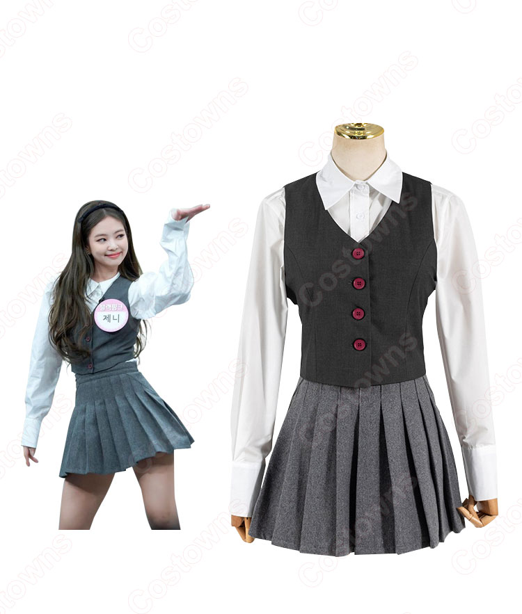 Jennie Kim(キム・ジェニ) 学園風 アイドル 衣装 Knowing Bros