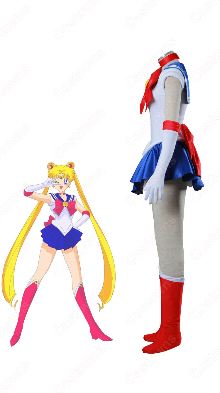 セーラー戦士 月野うさぎ（つきの うさぎ） コスプレ衣装 『美少女戦士セーラームーン』（びしょうじょせんしセーラームーン） 子供用 大人用  cosplay 仮装 変装 - Costowns