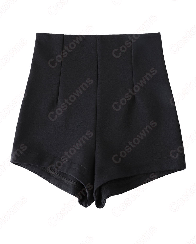 BLACKPINK(ブラックピンク) LISA(リサ) レース 長袖シャツ 黒ショートパンツ 演出服 韓国 ファッション 透視上着 個性 普段着-6