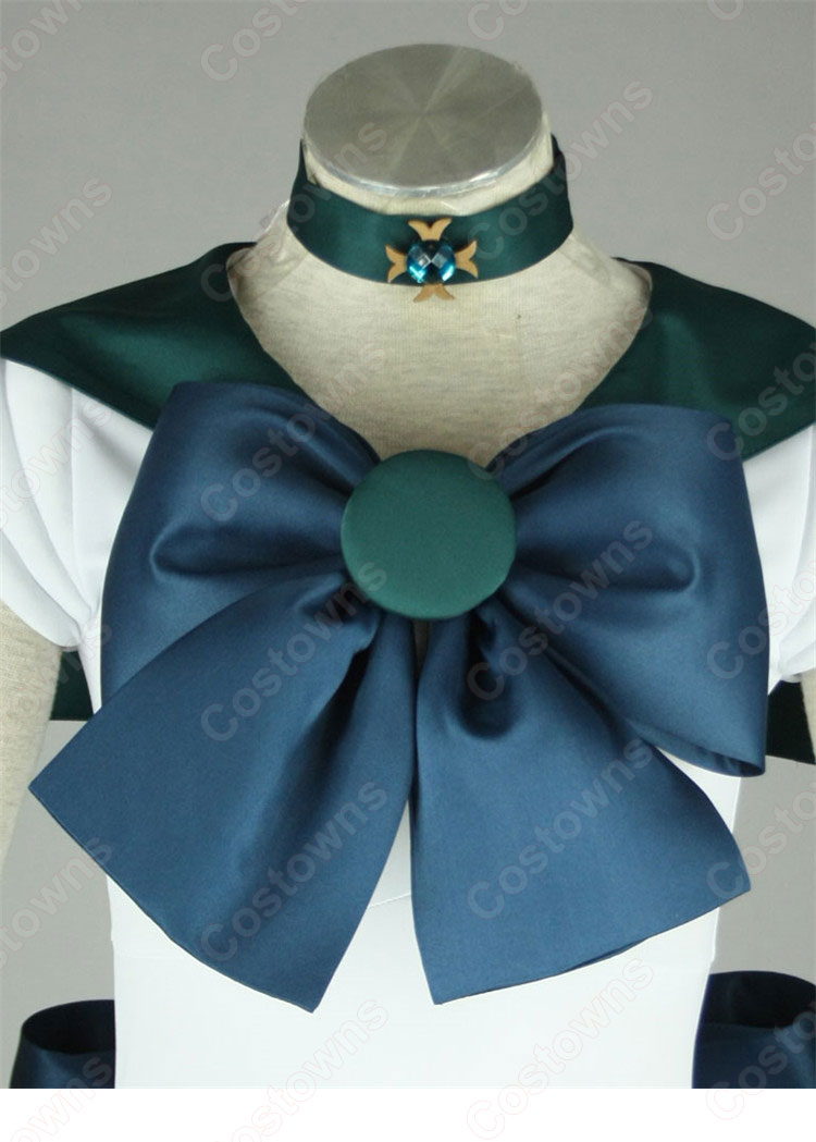 美少女戦士セーラームーン 海王みちる(かいおうみちる) 戦闘服 コスプレ衣装 セーラー戦士 セーラーネプチューン 子供用 大人用 cosplay 仮装 変装-5