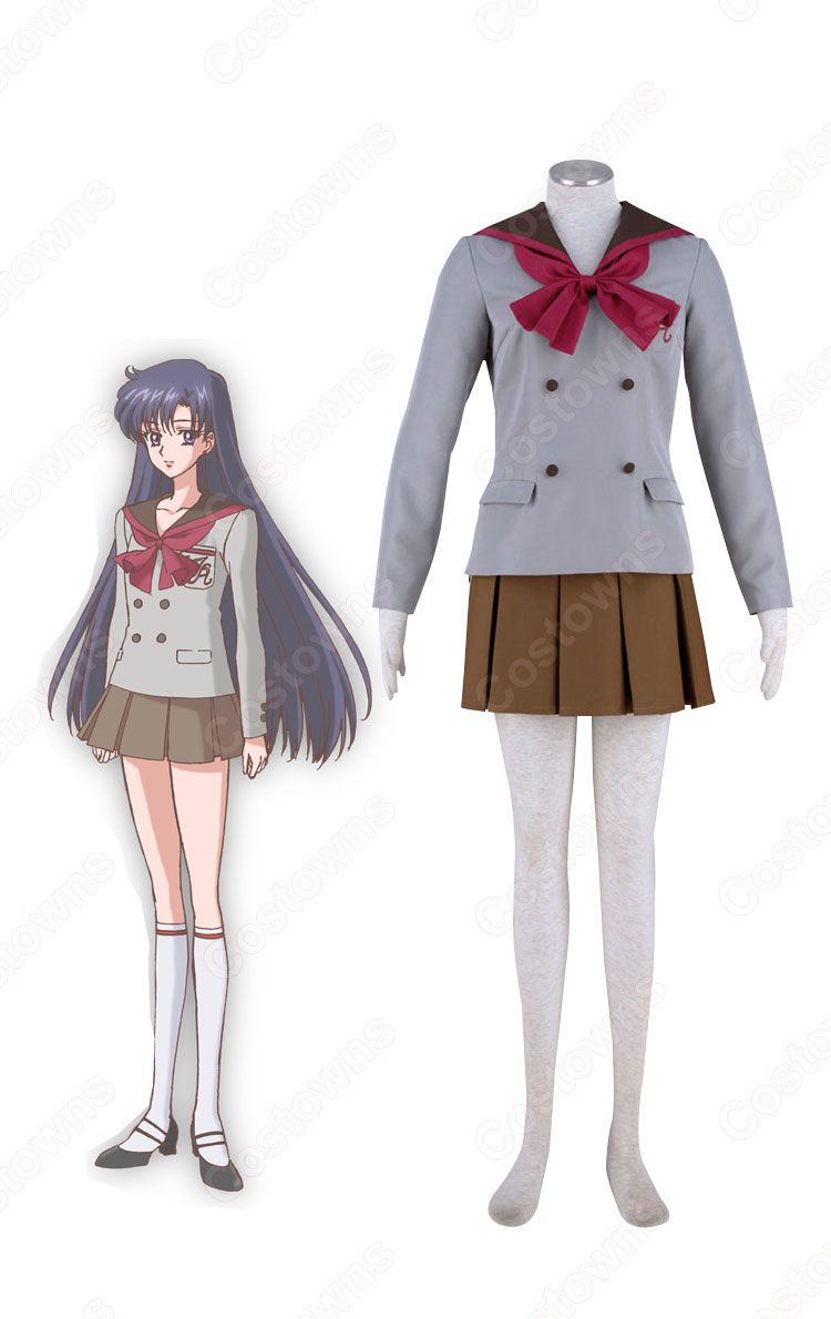 セーラー戦士 火野レイ（ひの レイ） 制服 コスプレ衣装 『美少女戦士セーラームーン』（びしょうじょせんしセーラームーン） 子供用 大人用  cosplay 仮装 変装 - Costowns