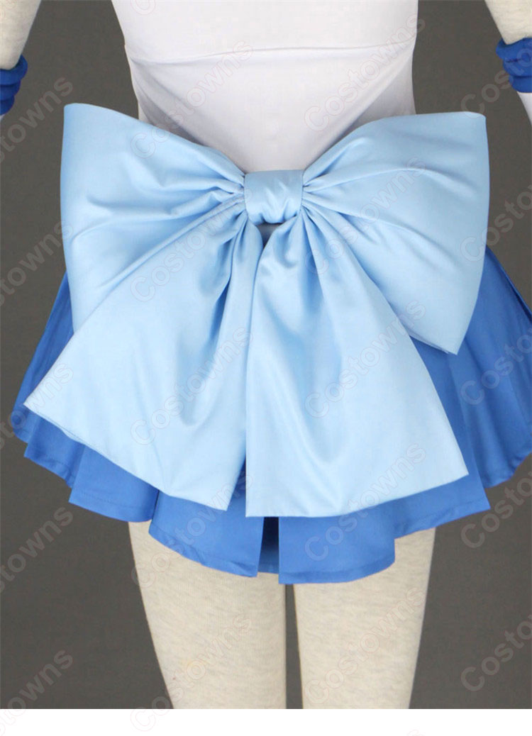 セーラー戦士 水野亜美(みずのあみ)戦闘服 コスプレ衣装 『美少女戦士セーラームーン』(びしょうじょせんしセーラームーン) セーラーマーキュリー 子供用 大人用 cosplay 仮装 変装-6