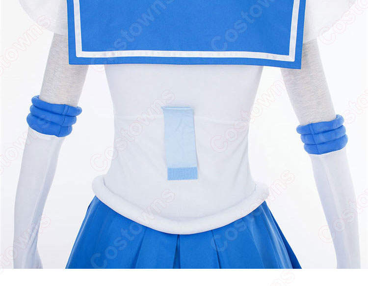 セーラー戦士 水野亜美(みずのあみ) 戦闘服 コスプレ衣装 『美少女戦士セーラームーン』(びしょうじょせんしセーラームーン) セーラーマーキュリー 子供用 大人用 cosplay 仮装 変装-11