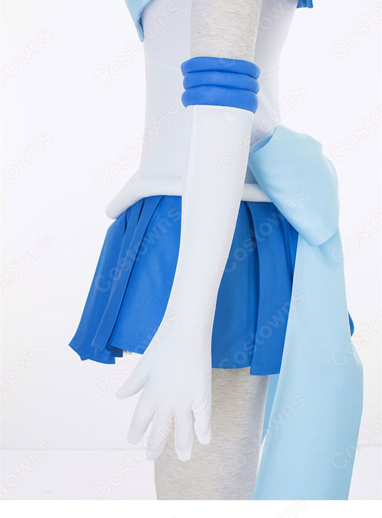 セーラー戦士 水野亜美(みずのあみ) 戦闘服 コスプレ衣装 『美少女戦士セーラームーン』(びしょうじょせんしセーラームーン) セーラーマーキュリー 子供用 大人用 cosplay 仮装 変装-12
