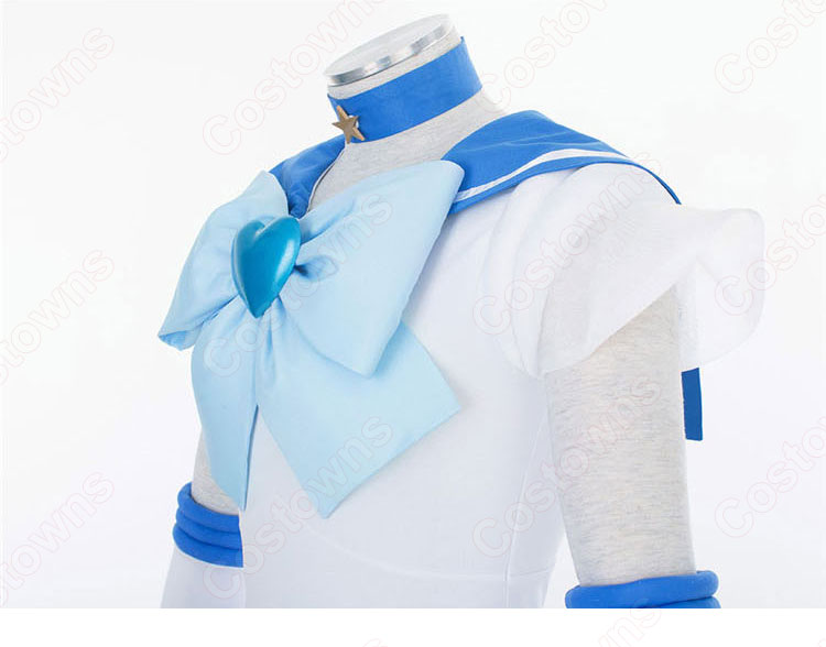 セーラー戦士 水野亜美(みずのあみ) 戦闘服 コスプレ衣装 『美少女戦士セーラームーン』(びしょうじょせんしセーラームーン) セーラーマーキュリー 子供用 大人用 cosplay 仮装 変装-8