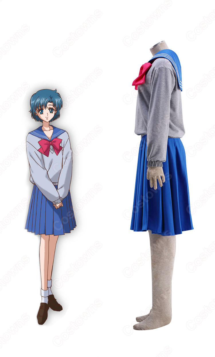 豊富な商品から セーラー戦士 水野亜美（みずのあみ） 制服 コスプレ衣装 『美 コスプレ衣装