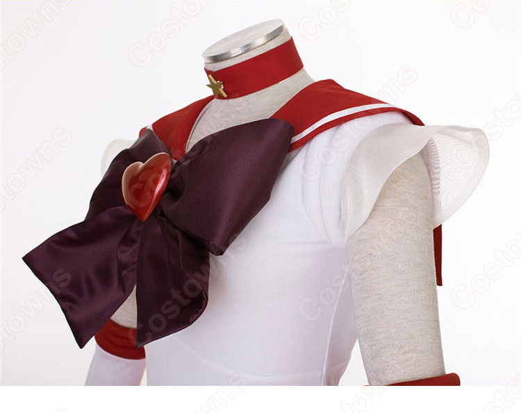 劇場版 セーラー戦士 火野レイ(ひのレイ) スーパー 戦闘服 セーラー服 コスプレ衣装 『美少女戦士セーラームーンEternal』 スーパーセーラーマーズ セーラー服 子供用 大人用 cosplay 仮装 変装-8