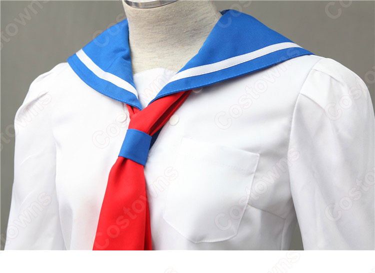 セーラー戦士 愛野美奈子(あいのみなこ) 制服 セーラー服 コスプレ衣装 『美少女戦士セーラームーン』(びしょうじょせんしセーラームーン) セーラーヴィーナス 日常服 子供用 大人用 cosplay 仮装 変装-6