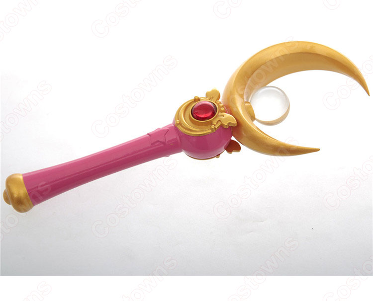 セーラー戦士 月野うさぎ(つきのうさぎ) 三日月の杖 魔法杖 コスプレ道具 『美少女戦士セーラームーン』(びしょうじょせんしセーラームーン) コスプレ小物 小道具-1