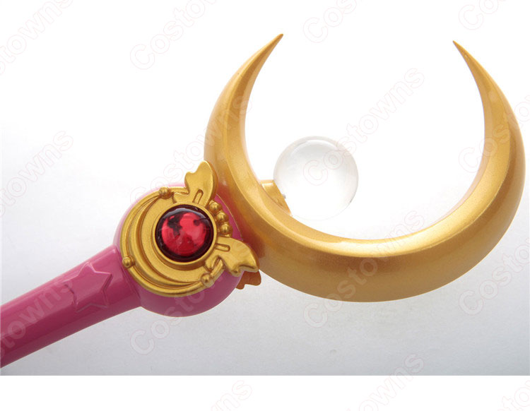 セーラー戦士 月野うさぎ(つきのうさぎ) 三日月の杖 魔法杖 コスプレ道具 『美少女戦士セーラームーン』(びしょうじょせんしセーラームーン) コスプレ小物 小道具-3