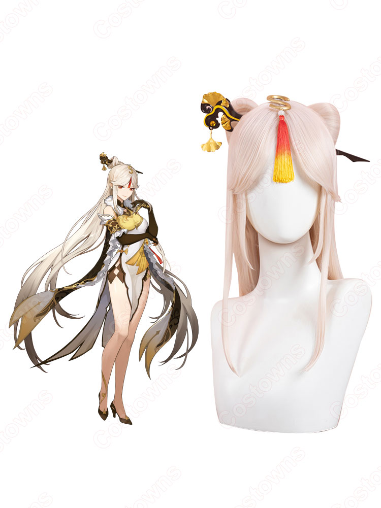 凝光（ギョウコウ） コスプレウィッグ 『原神(げんしん)』 耐熱