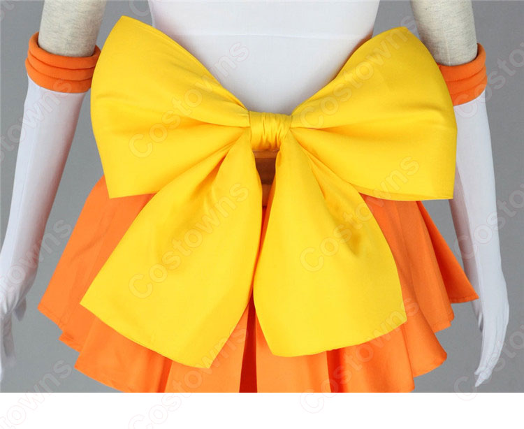 セーラー戦士 愛野美奈子（あいのみなこ） セーラー服 戦闘服 コスプレ衣装 『美少女戦士セーラームーン』（びしょうじょせんしセーラームーン） セーラーヴィーナス 子供用 大人用 cosplay 仮装 変装-6