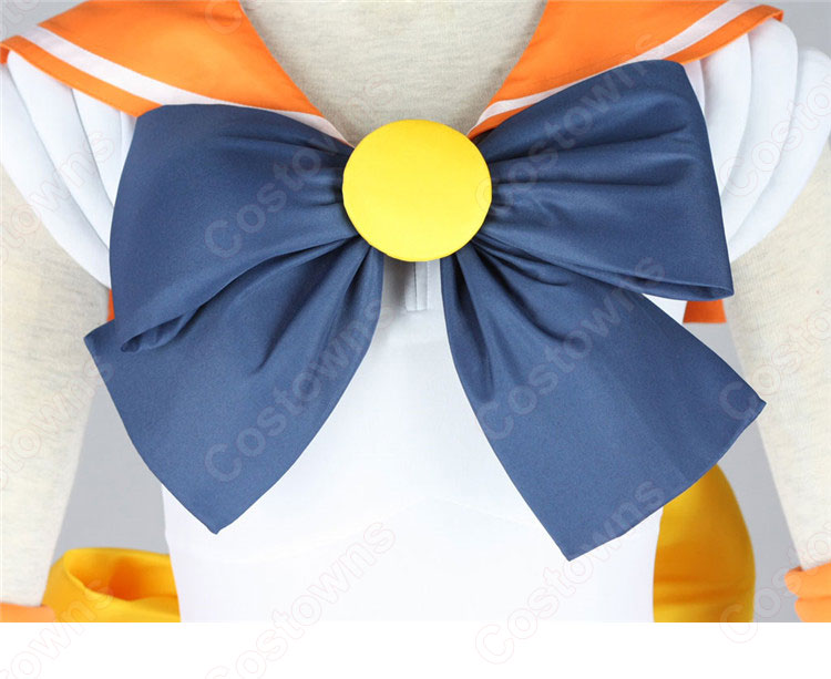 セーラー戦士 愛野美奈子（あいのみなこ） セーラー服 戦闘服 コスプレ衣装 『美少女戦士セーラームーン』（びしょうじょせんしセーラームーン） セーラーヴィーナス 子供用 大人用 cosplay 仮装 変装-5