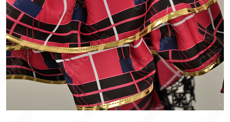 黒澤ルビィ（くろさわるびぃ） ＜パンクロック編 悪い子ルビィ 覚醒後＞ コスプレ衣装 『ラブライブ！サンシャイン!!』 ロックガール cosplay 仮装 変装-7